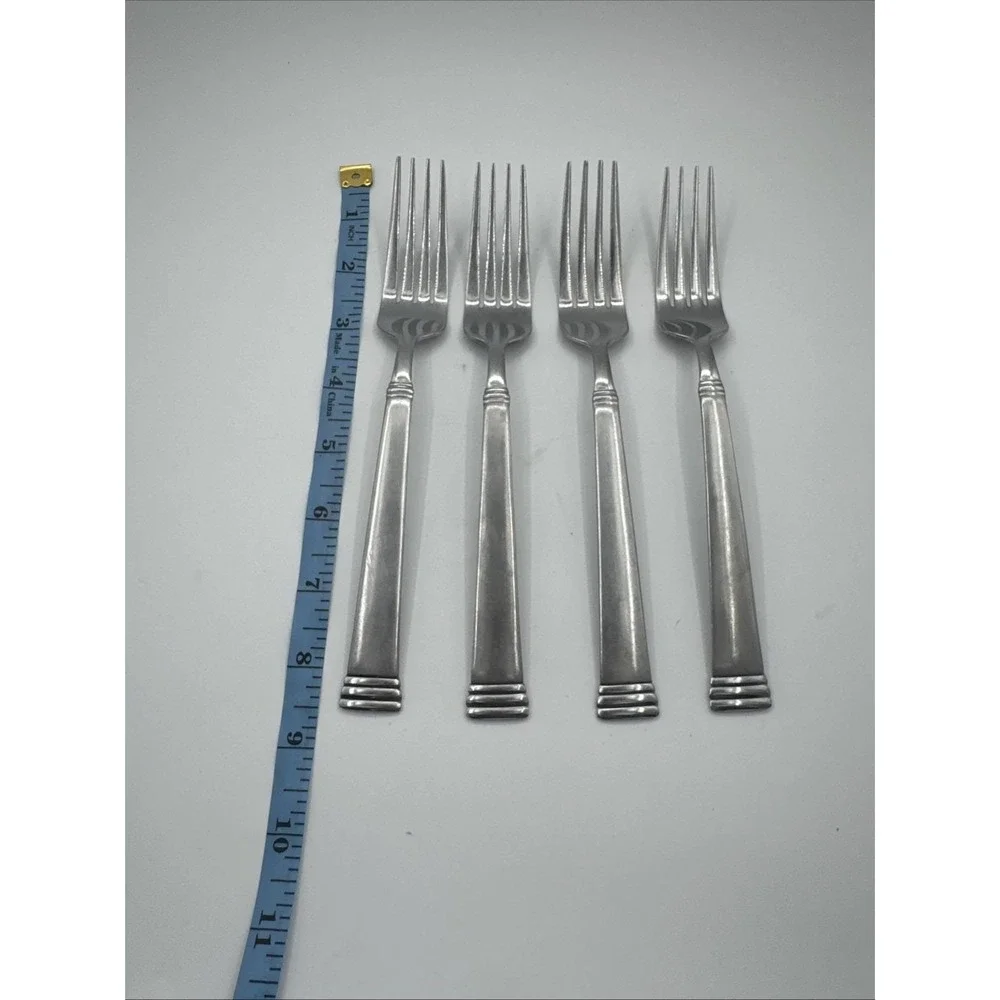 Pfaltzgraff‎ Stainless Steel Parker Frost Mixed Lot 19 Pieces